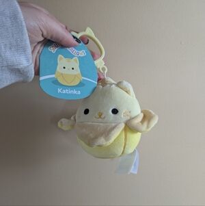 4/$25 KATINKA BANANA CAT SQUISHMALLOWS KEYCHAIN
